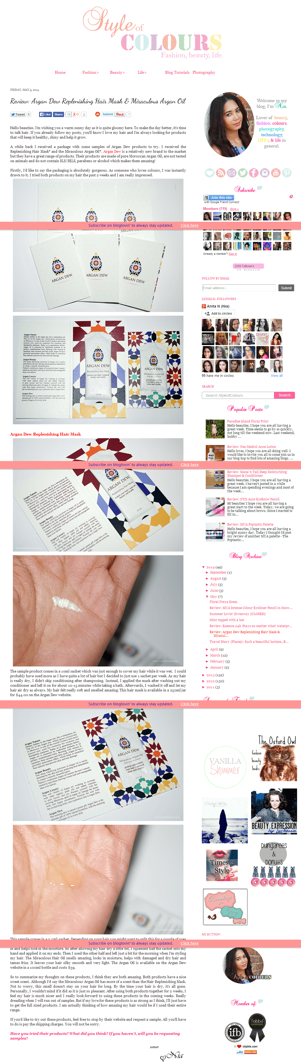 Review: Argan Dew Replenishing Hair Mask & Miraculous Argan Oil